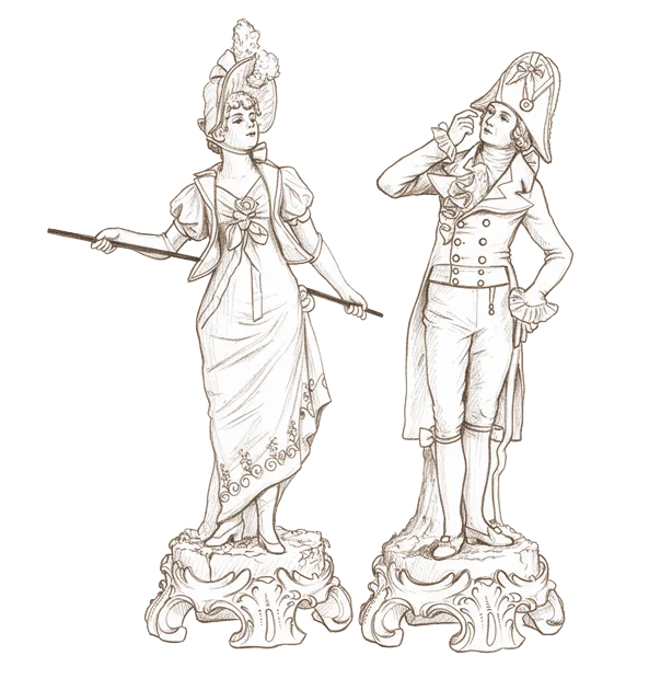 Porcelain figurines