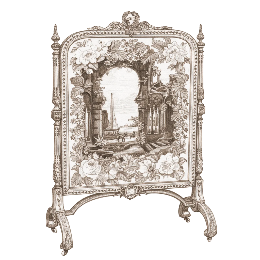 Fireplace screen